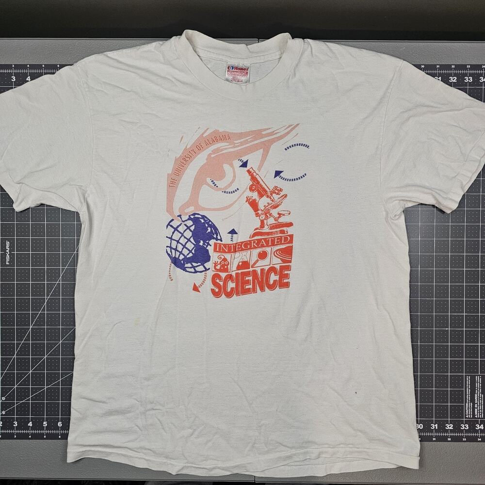 Vintage Alabama Tshirt XL Integrated Science University Engineering Chemistry 90